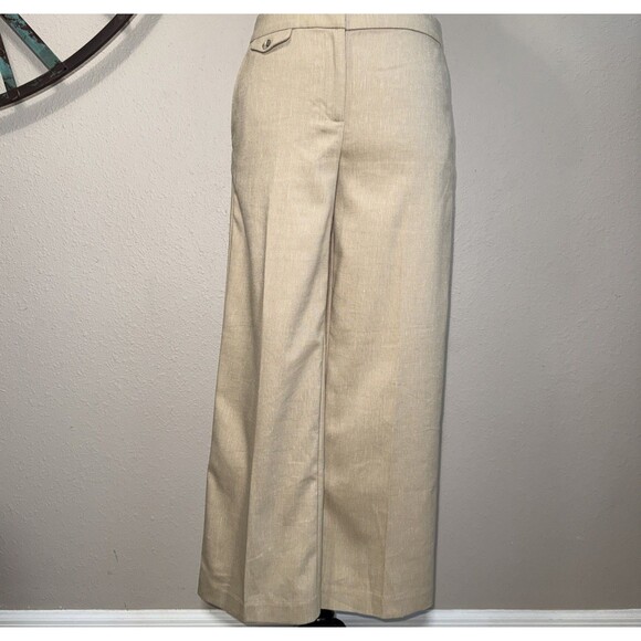 LOFT Pants - Ann Taylor LOFT Pants Petite 6P NWT Khaki Linen Blend Business Office